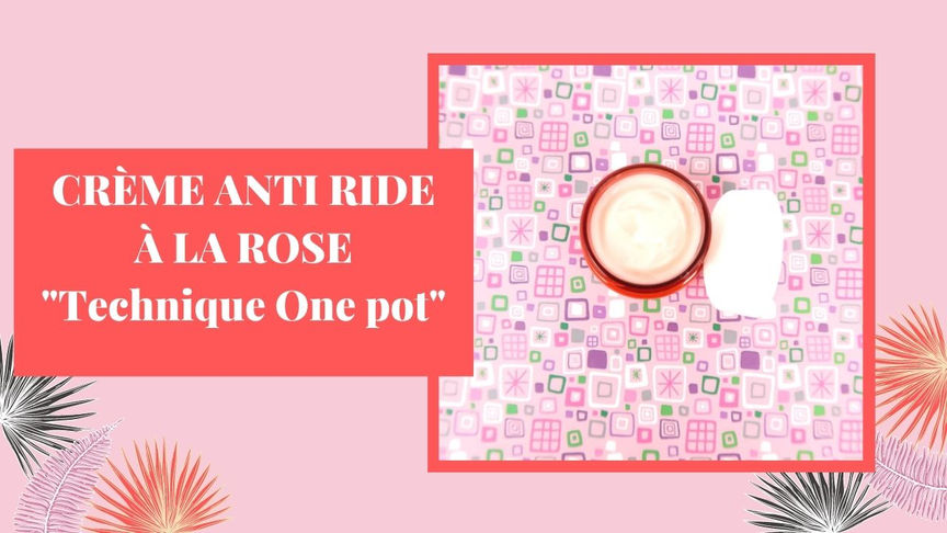 Créme anti ride à la rose